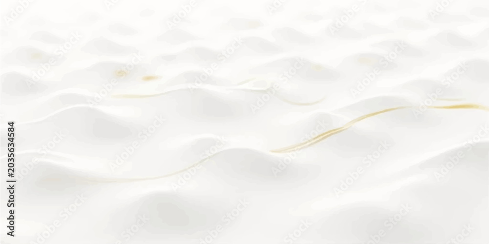 Obraz premium Abstract luxury white cream ripple background with subtle golden lines, soft focus 3d fluid texture for cosmetics product display
