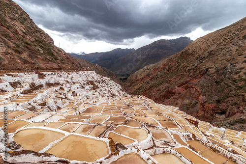 фотографія Maras salt mines in the Sacred Valley of Incas, Peru