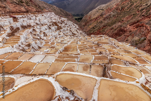 Konstfotografi Maras salt mines in the Sacred Valley of Incas, Peru