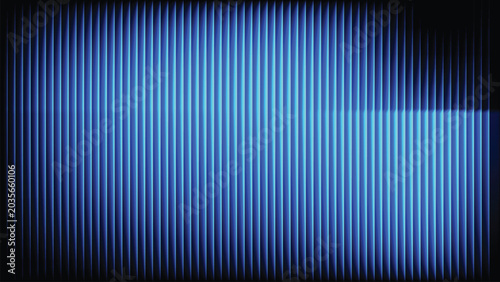 Blue vertical lines with a light effect on a dark background