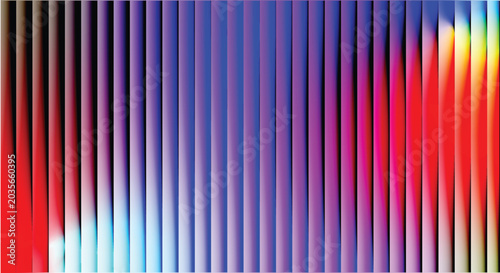 Quadro su tela Vibrant multicolored gradient stripes background with rainbow hues
