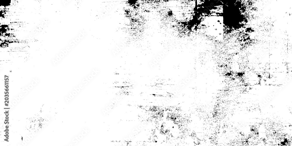 Fototapeta premium Distressed white grunge texture background with scratched black particles weathered, abstract wall backdrop for vintage overlay graphic design elements rough dirty wood plank texture effect.