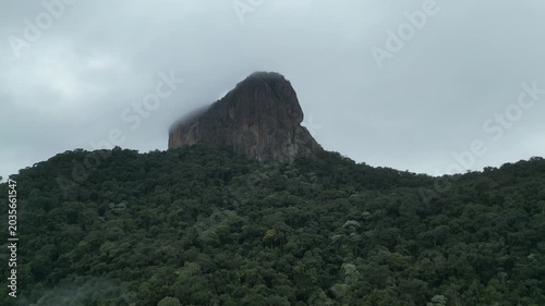 Pedra Do Bau Mountain Peak Fog Clouds Climbing Mountaineering Serra Mantiqueira Adventure Tourism Hiking Rock Formation Summit Wilderness Nature Landscape Scenic Brazil South America Outdoor Explorer