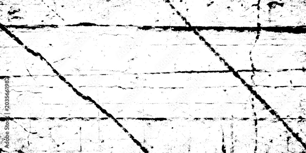 Fototapeta premium Distressed white grunge texture background with scratched black particles weathered, abstract wall backdrop for vintage overlay graphic design elements rough dirty wood plank texture effect.