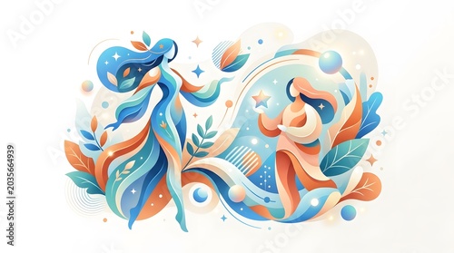 Creative Illustration Vector Design Composition