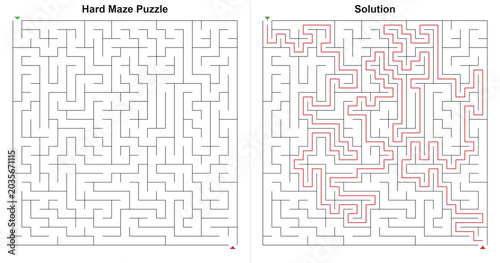Canvastavla Advanced complex labyrinth grid with diverse starting positions and completed gu