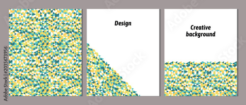Obraz na płótnie Set of vector cover notebook design