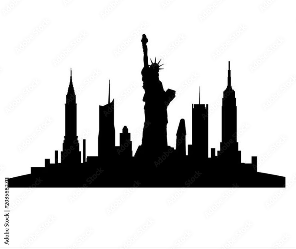 Obraz premium london skyline silhouette