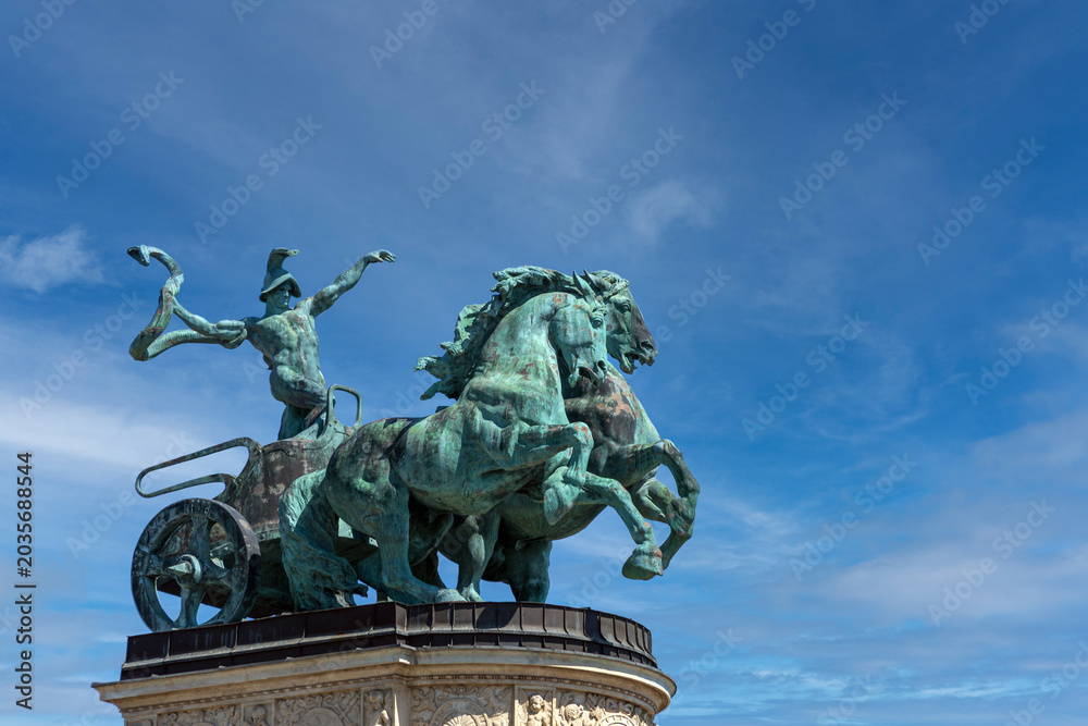 Fototapeta premium Budapest - Ungheria - Piazza degli eroi