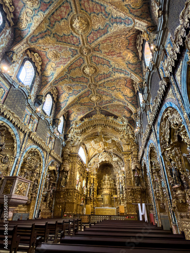 Ornate Cathedral Ceilings in Portugal