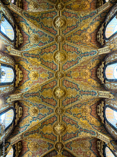 Ornate Cathedral Ceilings in Portugal