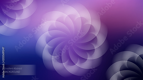 Fotografía Abstract swirl background, soft purple gradients, futuristic bubble smoke with d