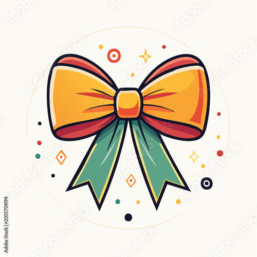 Stylized Bow Tie Illustration