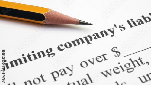 Limiting company liability dolly shot