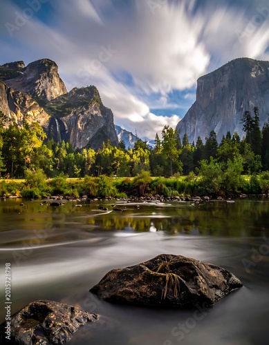 Yosemite National Park scenic landscape view.