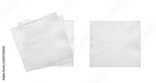 Foto Many paper napkins on transparent background, png