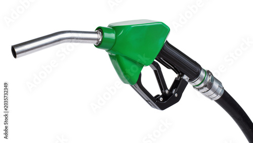 Fotografía Isolated Green and Black Fuel Pump Nozzle for Modern Gas Station and Vehicle Ref