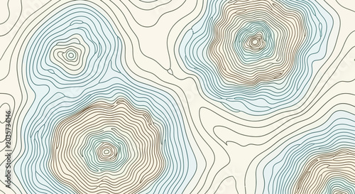 Topographic Map Contour Lines Abstract Background