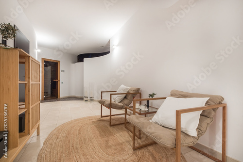 Cuadro en lienzo A room in the basement of a private house