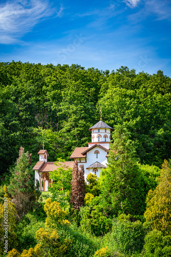 Exterior of the Orthodox church in Kaona, Serbia