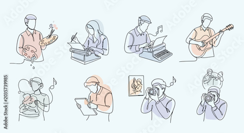 Creative Professions People Vector Art