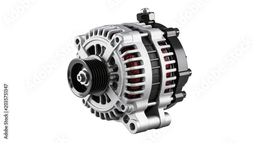 Quadro su tela Isolated automotive alternator for vehicle engine power generation and electrica