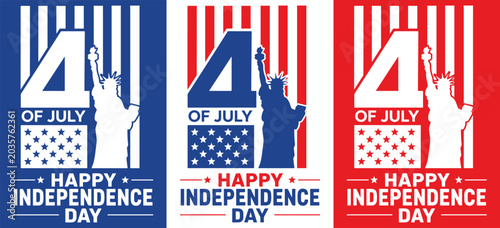 Happy Independence Day Patriotic Vector Illustration poster 