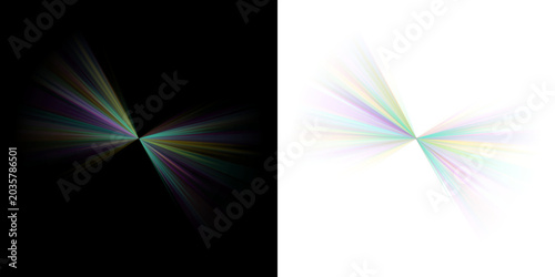 Canvas-taulu Abstract Colorful Geometric Fan Shapes Digital Art Background for Modern Graphic