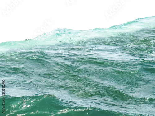 Close-up of textured turquoise water surface