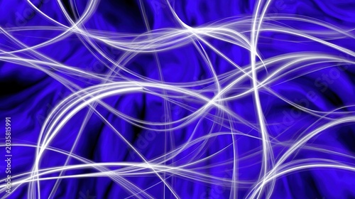 Dynamic Abstract Gradient from Deep Magenta to Royal Blue to Dark Red with Wavy Translucent Lines