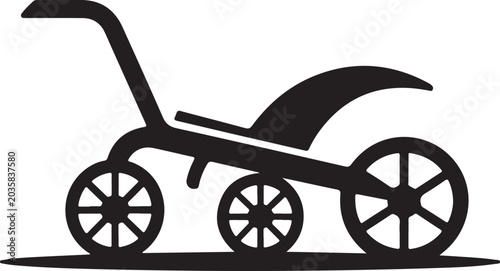 Stroller, baby cart, pram icon, vector stroller, baby carriage