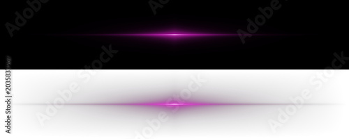 Foto Abstract Purple Light Streaks on Black Background for Futuristic Digital Design