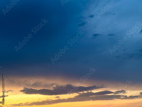 Bild auf Leinwand sky and clouds after a rain storm