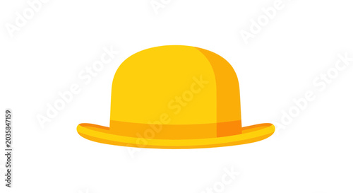 Canvastavla Bright Yellow Bowler Hat - Classic Style Accessory
