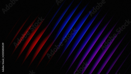 Cuadro en lienzo red, blue, and purple with diagonal lines or panels that create a neat and order