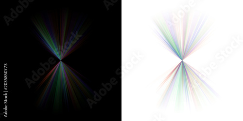 Billede på lærred Abstract Radial Data Visualization Fan Shapes Digital Art Background for Technol