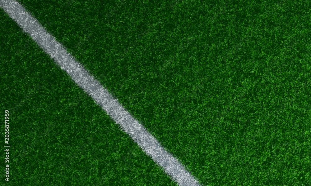 Fototapeta premium Green and white grass background. Grass texture illustration