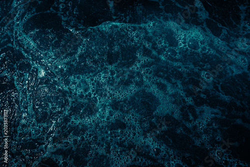 Canvas-taulu Dark turquoise dynamic water texture