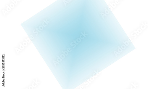 Fotografie Soft Blue Tilted Shape, Contemporary Cool, Modern Geometric Background Concept