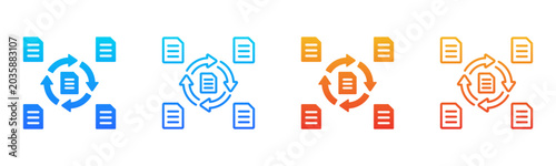 Foto Recurring Tasks icon sheet multiple style collection