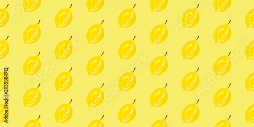 Bilde på lerret fresh lemon pattern background
