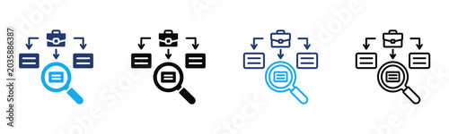 Foto Work Tracking icon sheet multiple style collection