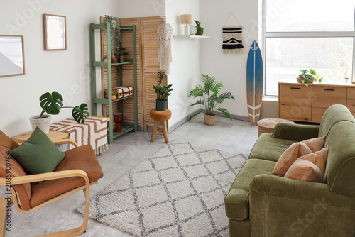 Interior of living room wit...