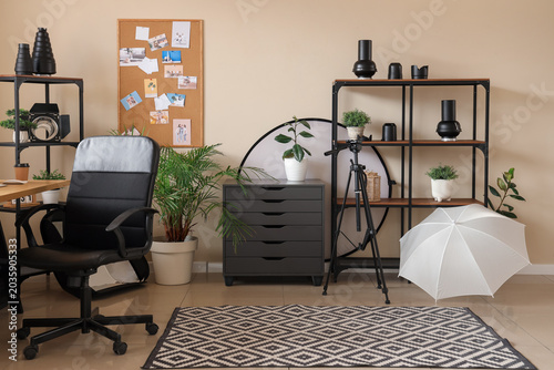 Interior of photographer's ...