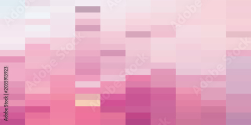 Abstract Pink and Purple Pixelated Background with Geometric Shapes.