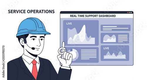 Service Operations Manager with Real-Time Support Dashboard