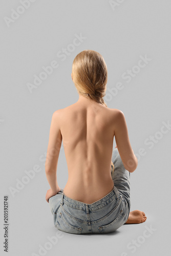 Beautiful young woman with ...