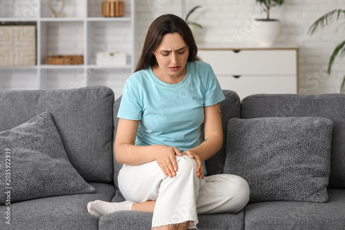 Young woman suffering from ...