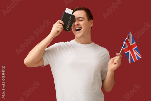 Handsome young happy man wi...