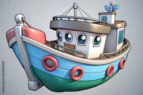 illustration of a fishing boat